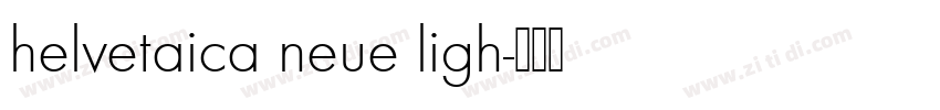 helvetaica neue ligh字体转换